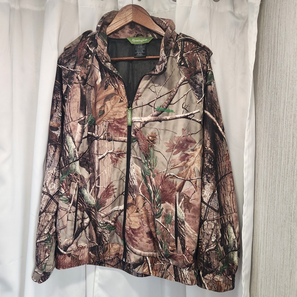 Remington Jacket Mens L Realtree Camo Lined Hunting‎ Break Up Infinity Hooded